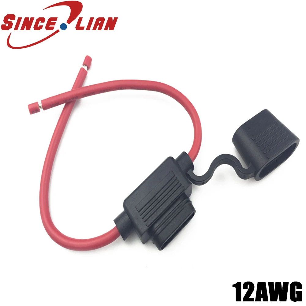 

Medium Waterproof Car Insurance Block High Power 1015 -12AWG Strip Line Fuse Box Insert Fuse Holder 65/0.25BC OD3.9MM Fuse Holde