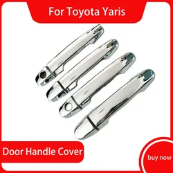 for Toyota Yaris 2006 2007 2008 2009 2010 2011 Chrome Handle Cover Trim SetCar Accessories Sticker Car Styling