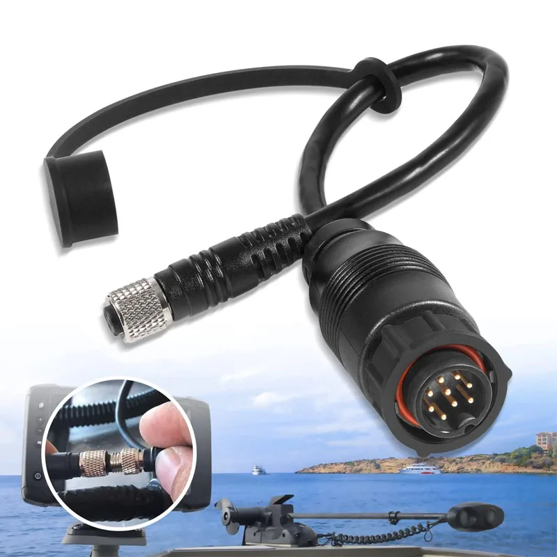 MKR-US2-16 Replaces for Lowrance 9-Pin TotalScan Adapter Cable Fish Finder Adapter Cable (Fits Elite Ti2 & HDS), 1852076