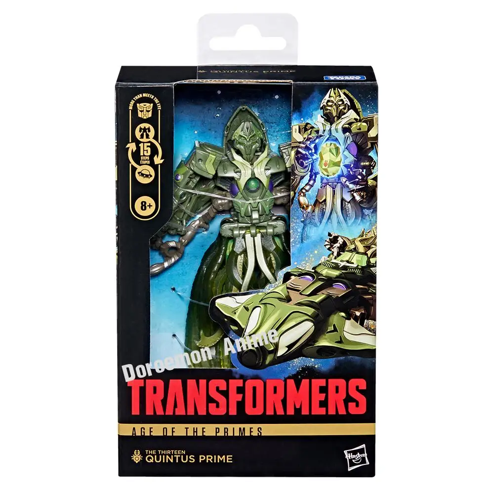 In Stock Original Hasbro Transformers Age of The Primes Deluxe Class The Thirteen Quintus Prime Collectible Movie Action Toys