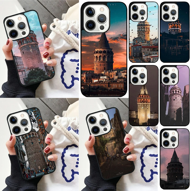 Чехол для телефона Turkey Galata Kulesi для iPhone 6 7 8 Plus Max SE 2020 16 13 14 15 Pro Max 12 Mini 11 15 Pro Max Cover