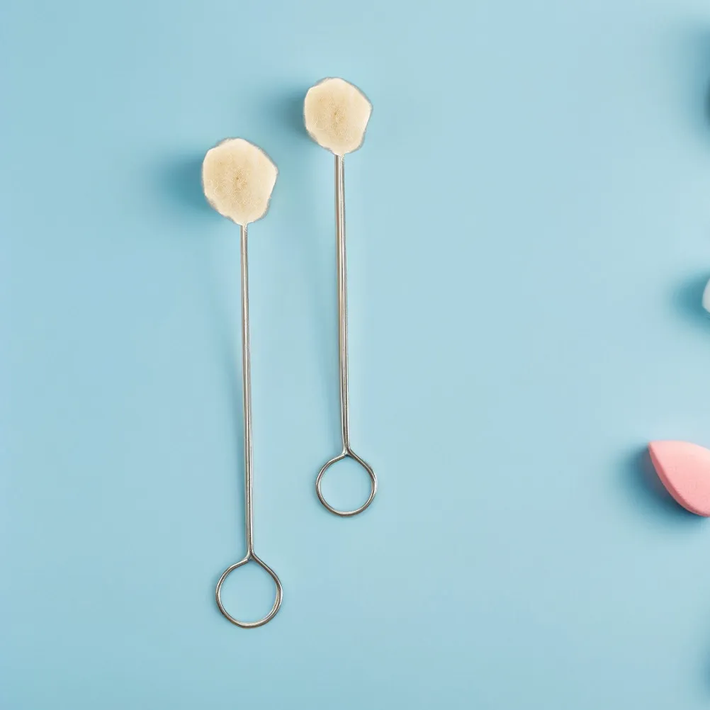 

Набор из 60 шерстяных щеток для чистки с металлической ручкой и мягкой щетиной для точного окрашивания, нанесения покрытий, работы с кожей, тканью и DIY-проектами