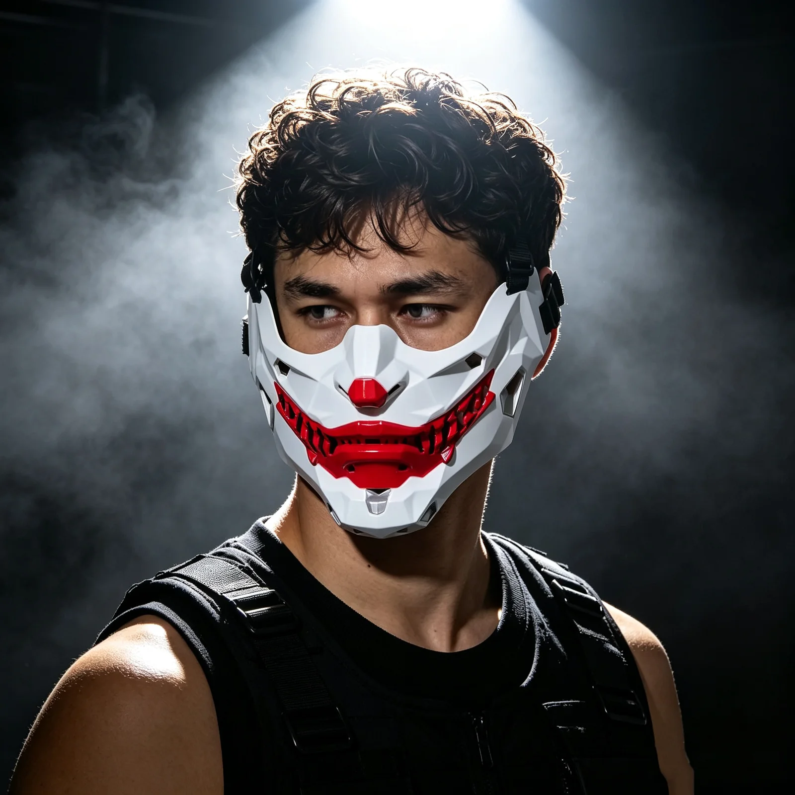 Cyberpunk Half-Face Masks Cosp - огляд і ціна Led Purge Mask Halloween