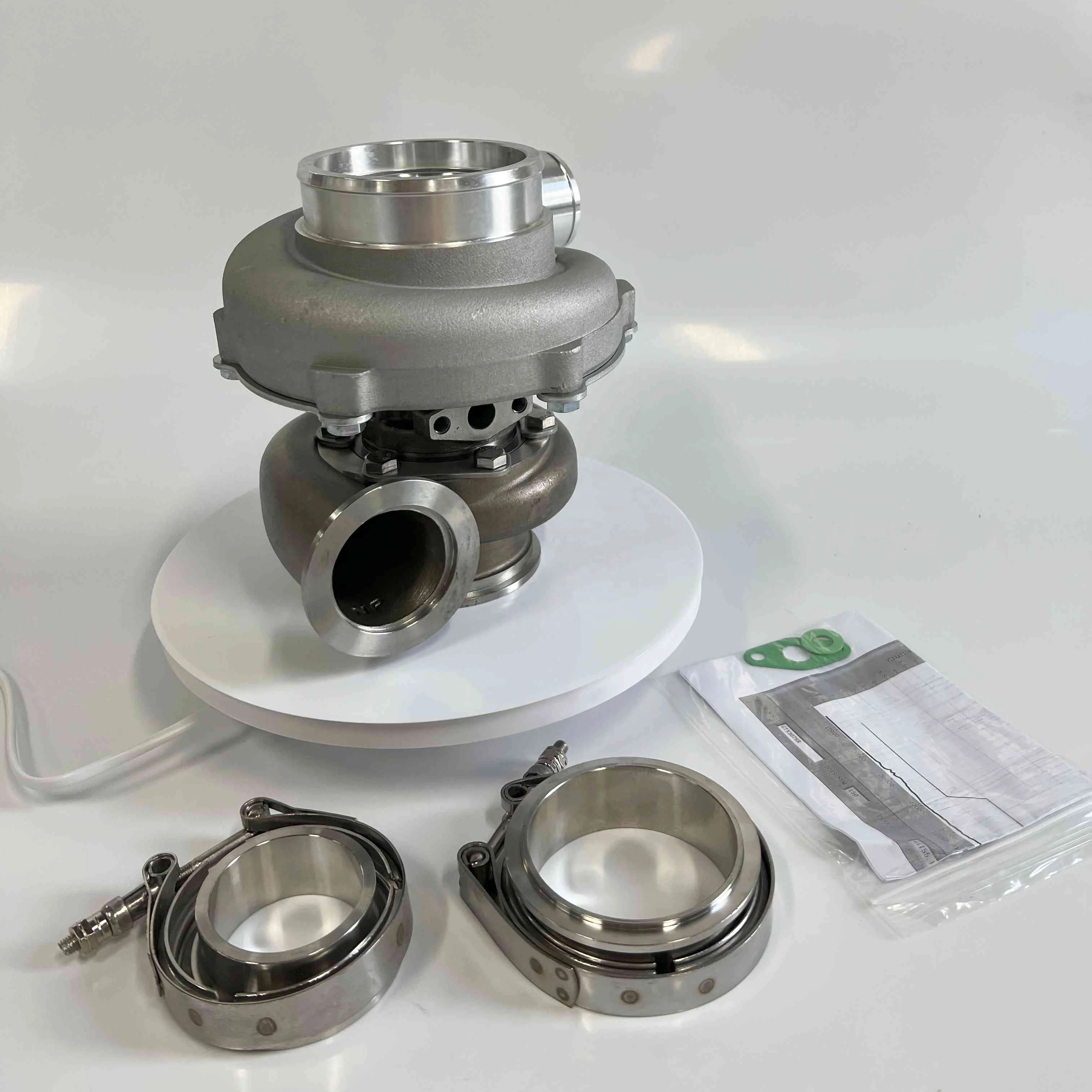 

Racing GTX3076R Turbine A/R.82 Stainless Steel 2 V Band Housing Ball Bearing Turbocharger
