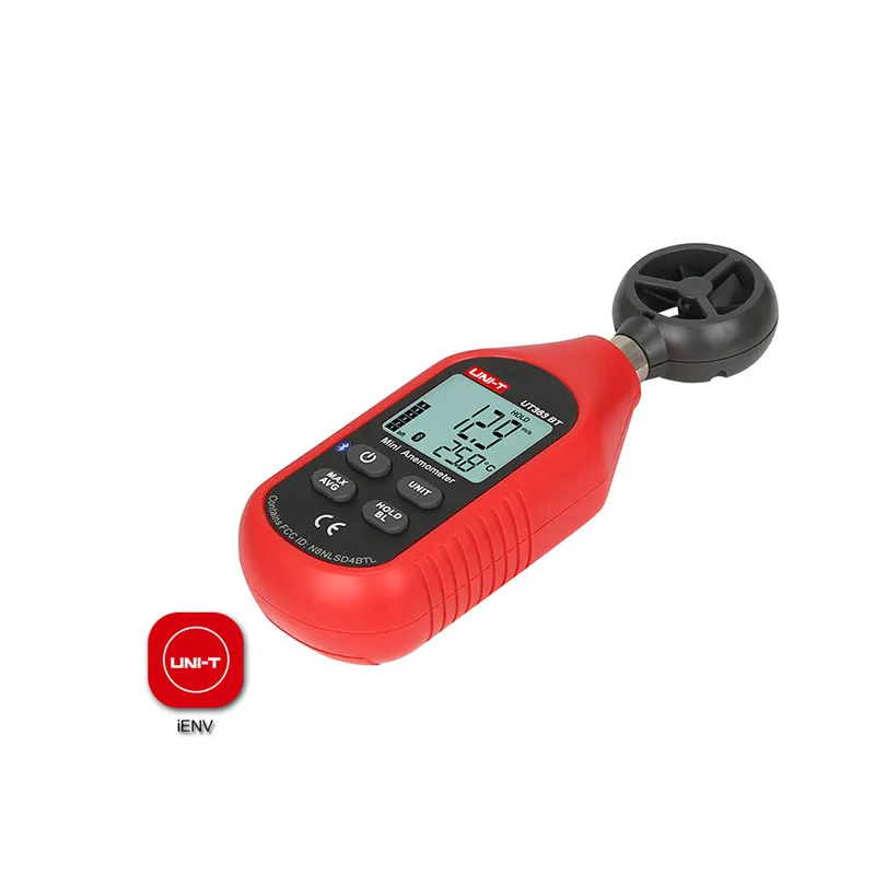 Industrial Grade Digital Hygrometer Mini Anemometer UT363BT Humidity Meter Temperature