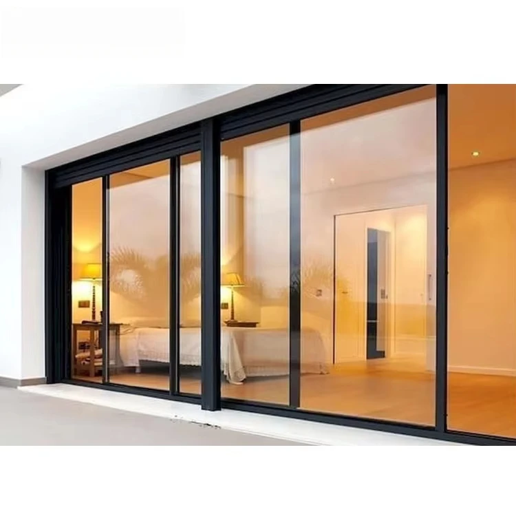 

Double Layer Glass Sliding Door, Large Balcony with Track, Customized Size, Insulation and Sound Insulation