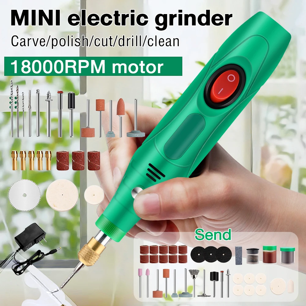 110-240V Mini Drill Polishing  Engraver Pen Grinder Electric Rotary Tool Grinding Machine Miniature Household Tool