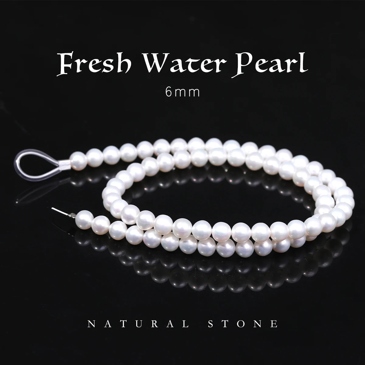 

AAAA Высокое качество 6 мм натуральный пресноводный жемчуг возле круглые бусины для изготовления ювелирных изделий DIY ожерелье браслет аксессуары