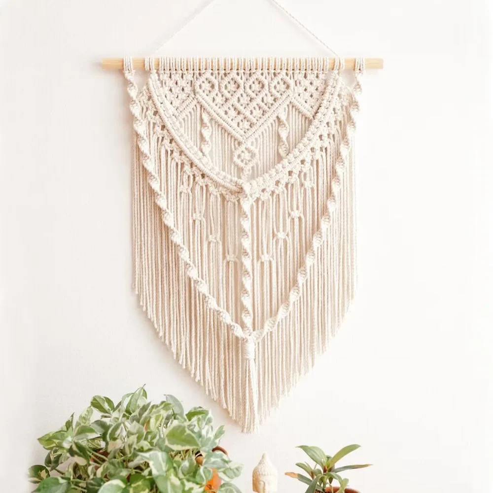 

Украшение дома Гобелен ручной работы Плетение Богемное украшение комнаты для проживания в семье Настенный ковер Источник внешней торговли