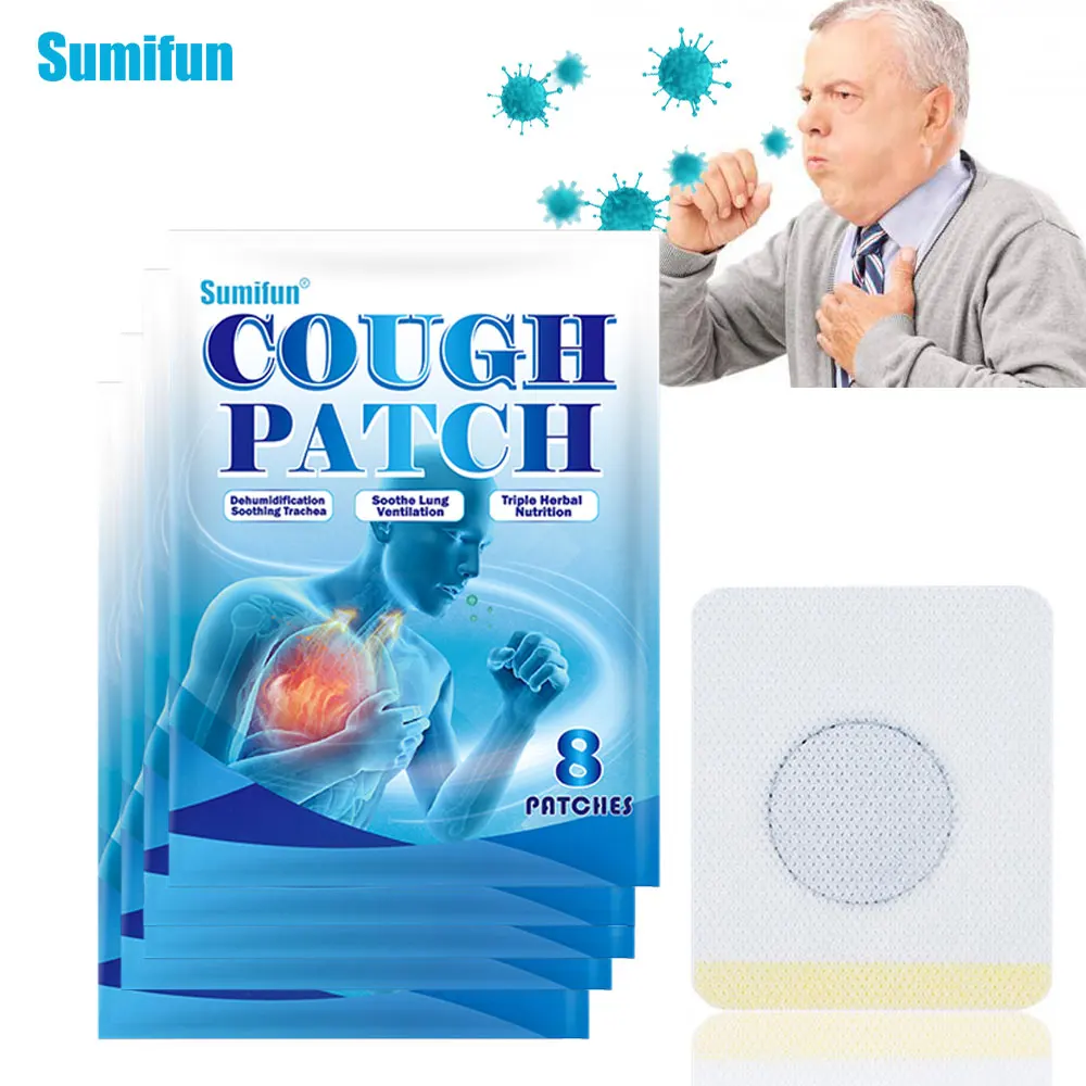 

8/16/24/40pcs Cough Patch Asthma Cold Sore Throat Pneumonia Chinese Herbal Sticker Excessive Phlegm Anti-Itching Medical Plaster