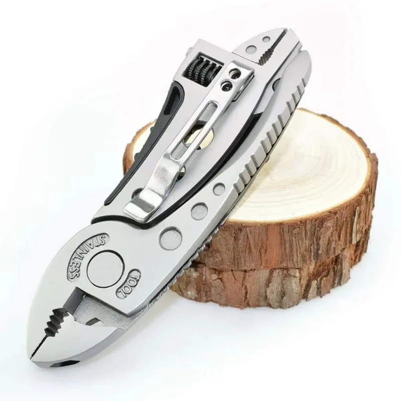 New Multifu Wrench Folding Screwdriver Tool Combination Motorcycle Repair Tool Pliers Portable Pliers Wrench Combination Tool