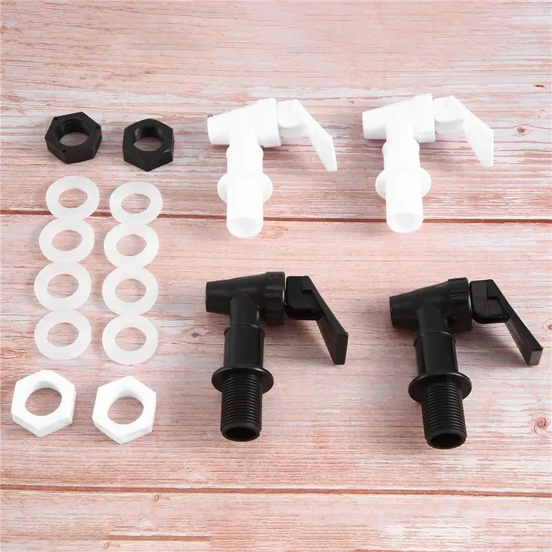 A11E-4 Sets Replacement Cooler Faucet Water Bottle Jug, Dispenser Tap Spigot Spout Water Beverage Lever Pour Dispenser Valve