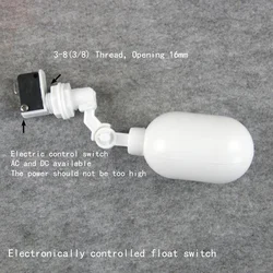 Electric Float Switch Liquid Level Induction Switch Pure Water Machine Control Switch Water Level Control Switch Controller 1Pcs