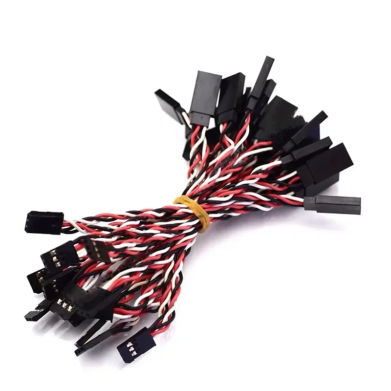 10Pcs 30/60 Core Anti-störungen Servo Verlängerung Kabel 10/15/20/30/50/100cm Für JR Futaba RC Hubschrauber Auto Teile