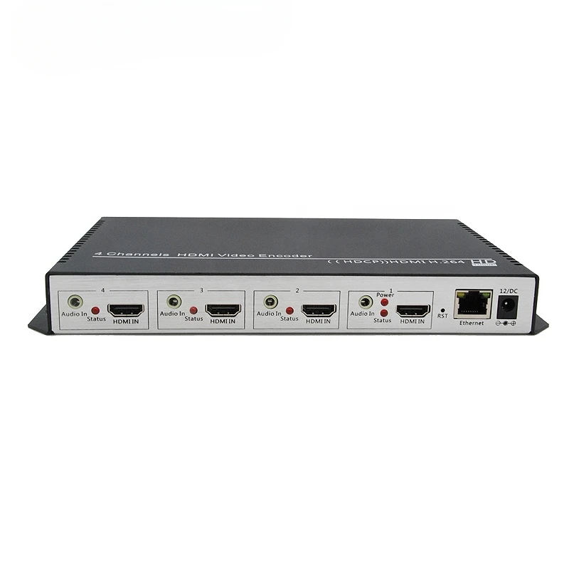 H.264 4K@30Hz 4 channel HDMI IPTV Encoder Support RTSP RTMP 4K HD Encoder