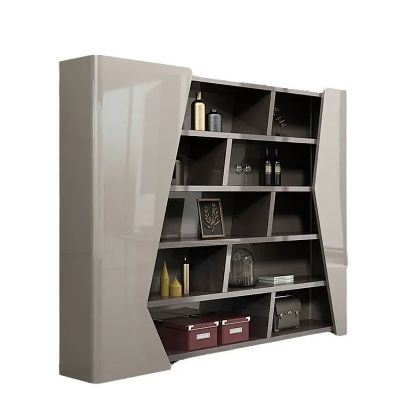 Premium Painted boss table simple modern brown office desk and chair combination supervisor manager president table