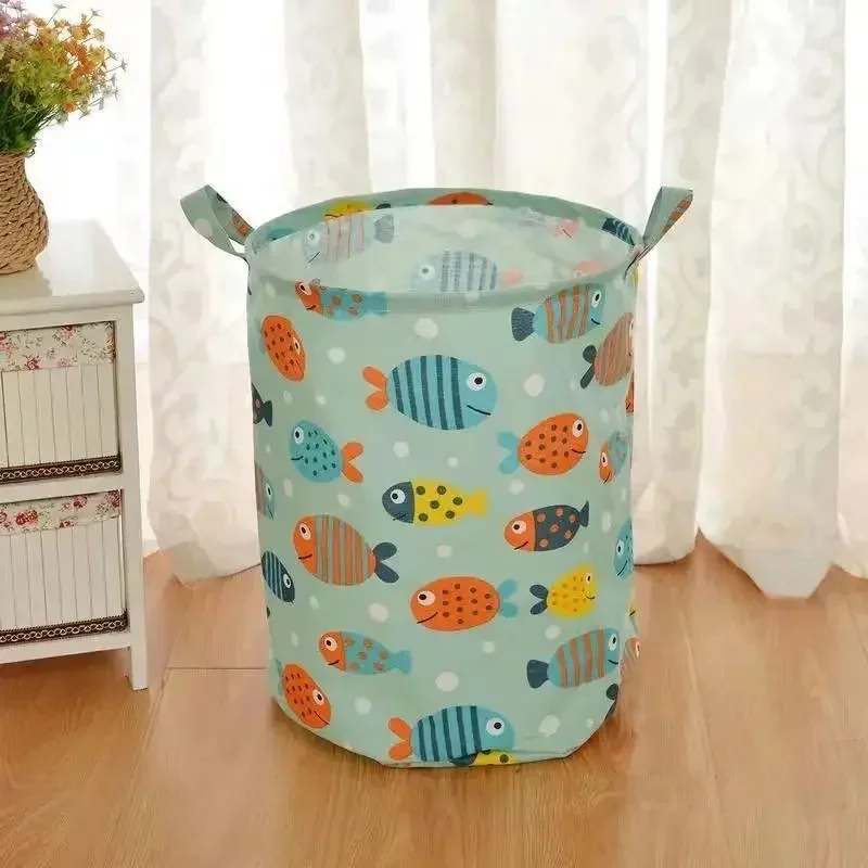 Household Dirty Clothe Basket Large Collapsible Laundry Basket Foldable Waterproof Bathroom Laundry Organizer Toy Storage Bucket