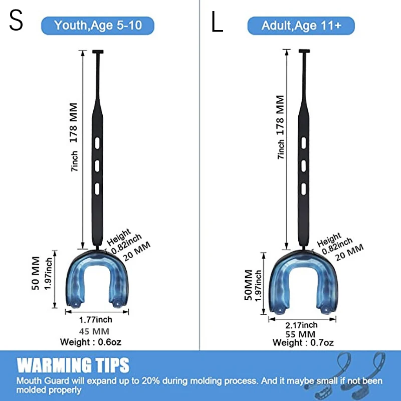 Football Mouthguard With Lip Protection Mouth Guard With Strap Mouth Protector Basketball Karate Rugby Boxing Accessories