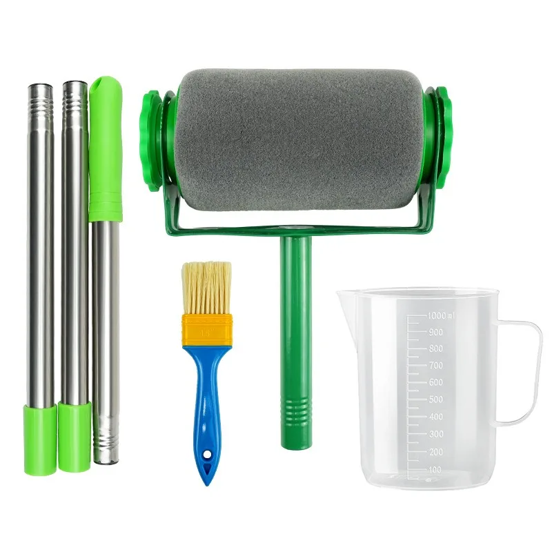 Multifunctional Paint Roller Brush 6Pcs Set Pintar Facil Wall Painting Kit for Latex Paint Corner Touch‑Up Decoration