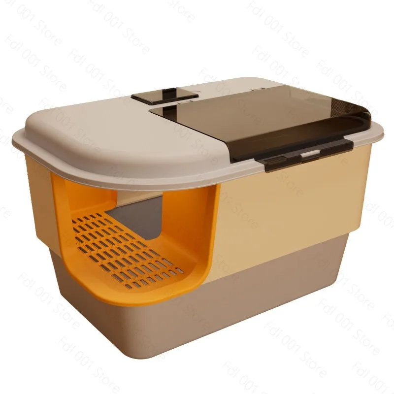 Cat litter box oversized corridor type odor-proof and splash-proof fully enclosed