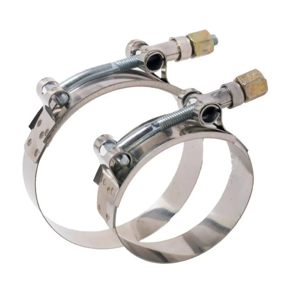 Stainless Steel T-Bolt Hose Clamps Hose Coupler Working Range 42mm-109mm  Intake Intercooler Clamp for Automotive