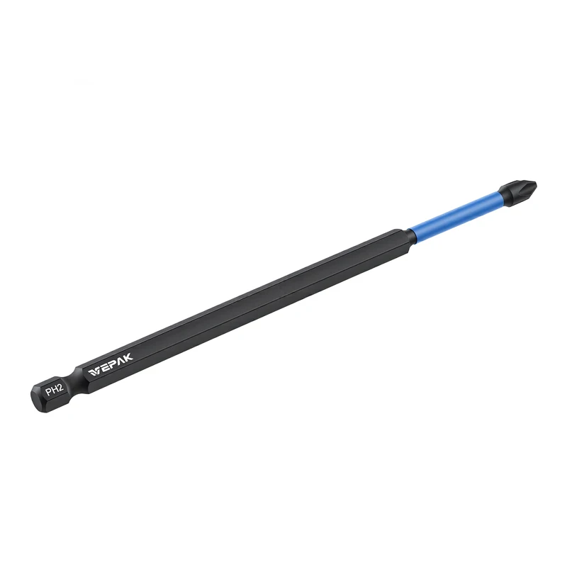 VEPAK VP1PH2150-1 Long Reach 150MM PH2 Screwdriver Bit 1/4 Hex Shank Routine Maintenance Tool Accessories