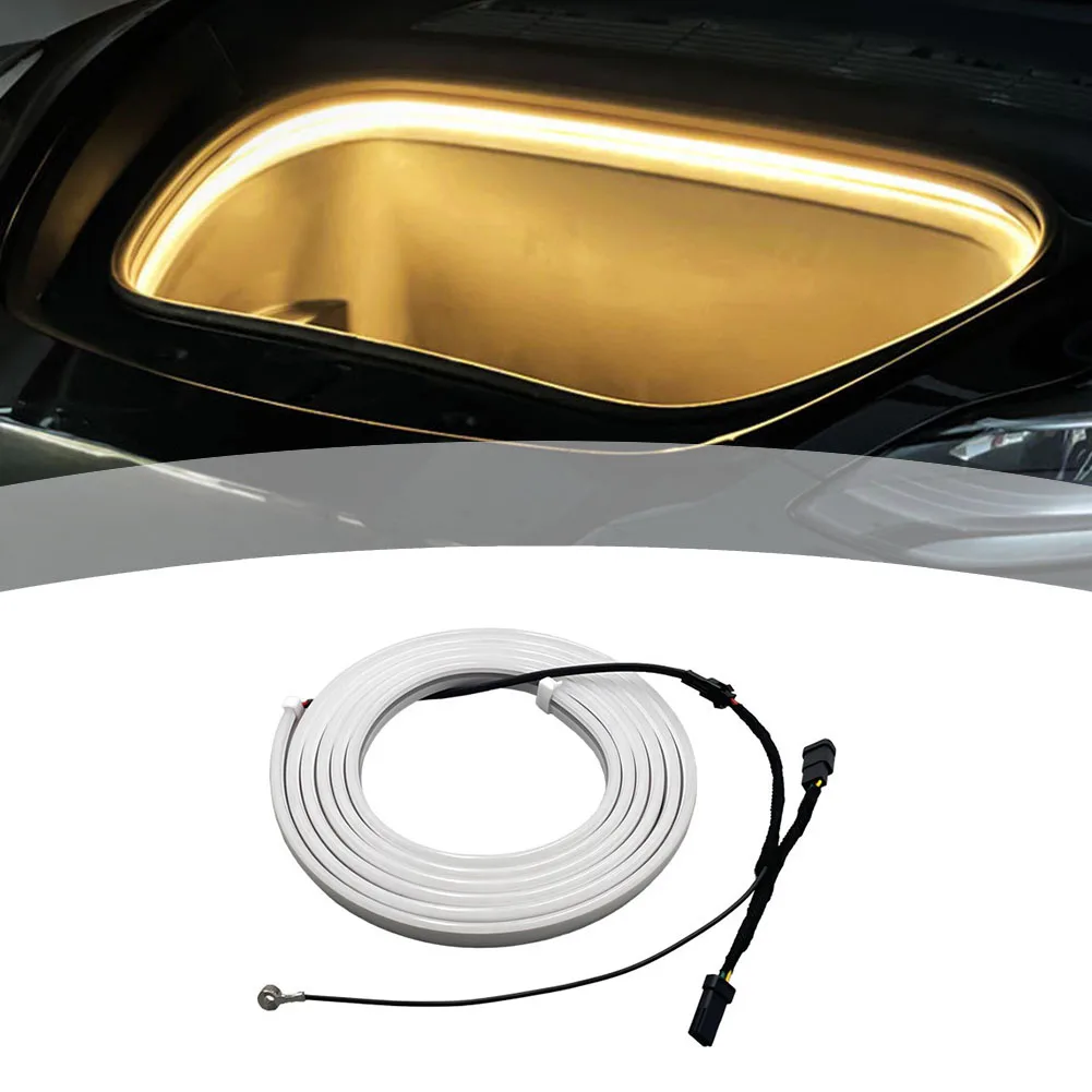 Car Front Trunk Brighten LED Strip Waterproof Flexible Light 12-18V For Tesla For Model Y Signal Lamps