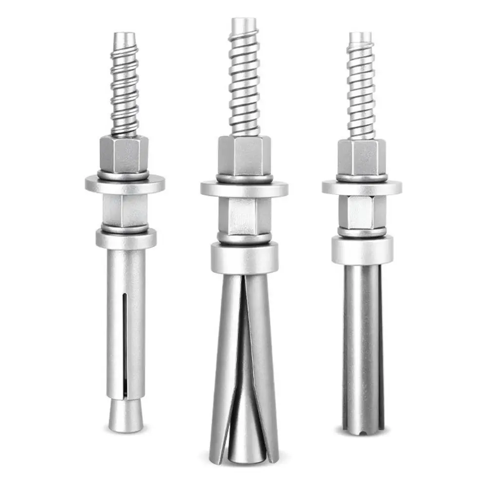 Heavy Duty Core Drill Expansion Bolt Detachable Repeated Use Reinforced Flange Nut Manganese Steel Fixing