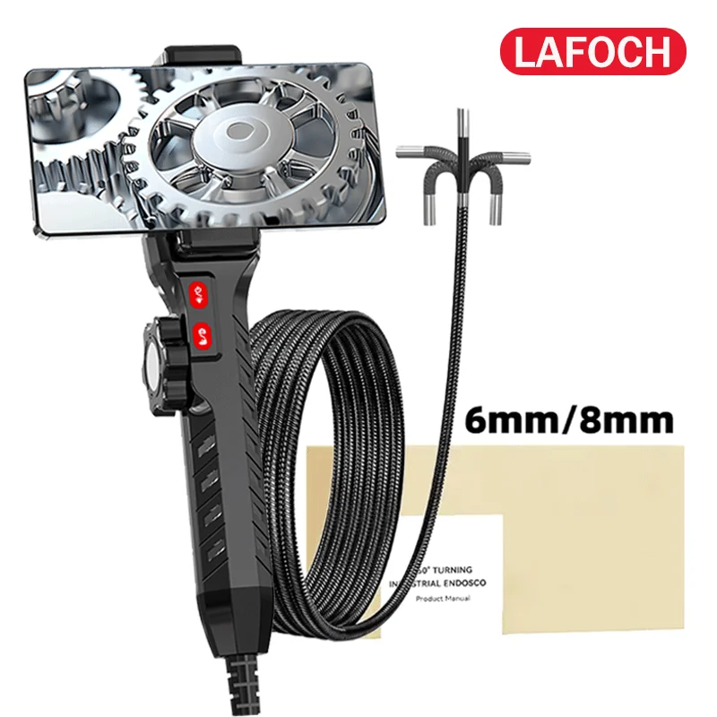 HD Industrial Endoscope, 2 -ways Suitable for Automotive Diesel Engine  Carbon Deposition Detection, Aviation Detection
