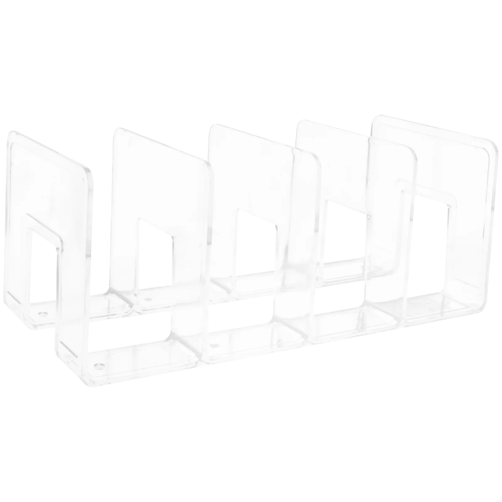 Imagem -04 - Engrossado Acrílico Transparente Estante Estudante Desktop Divisor de Armazenamento Rack Estantes Branco Organizador Conveniente Decorativo