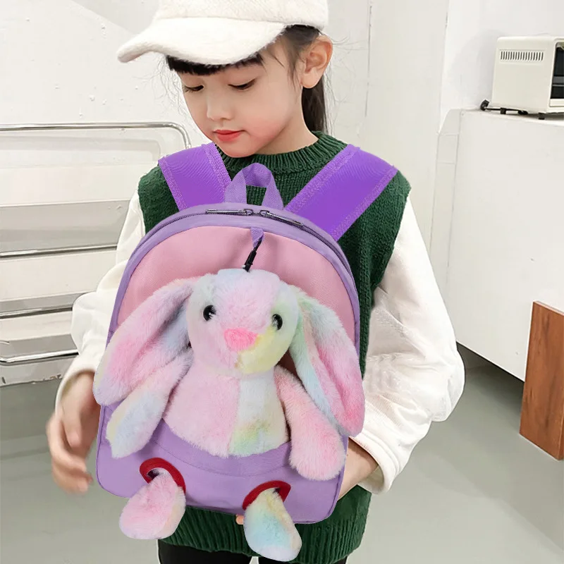 

Schoolbag Elementary School Student Oxford Cloth Rabbit Doll Cute Backpack Casual Student Bag Book Bag Kids Bags Children Bag