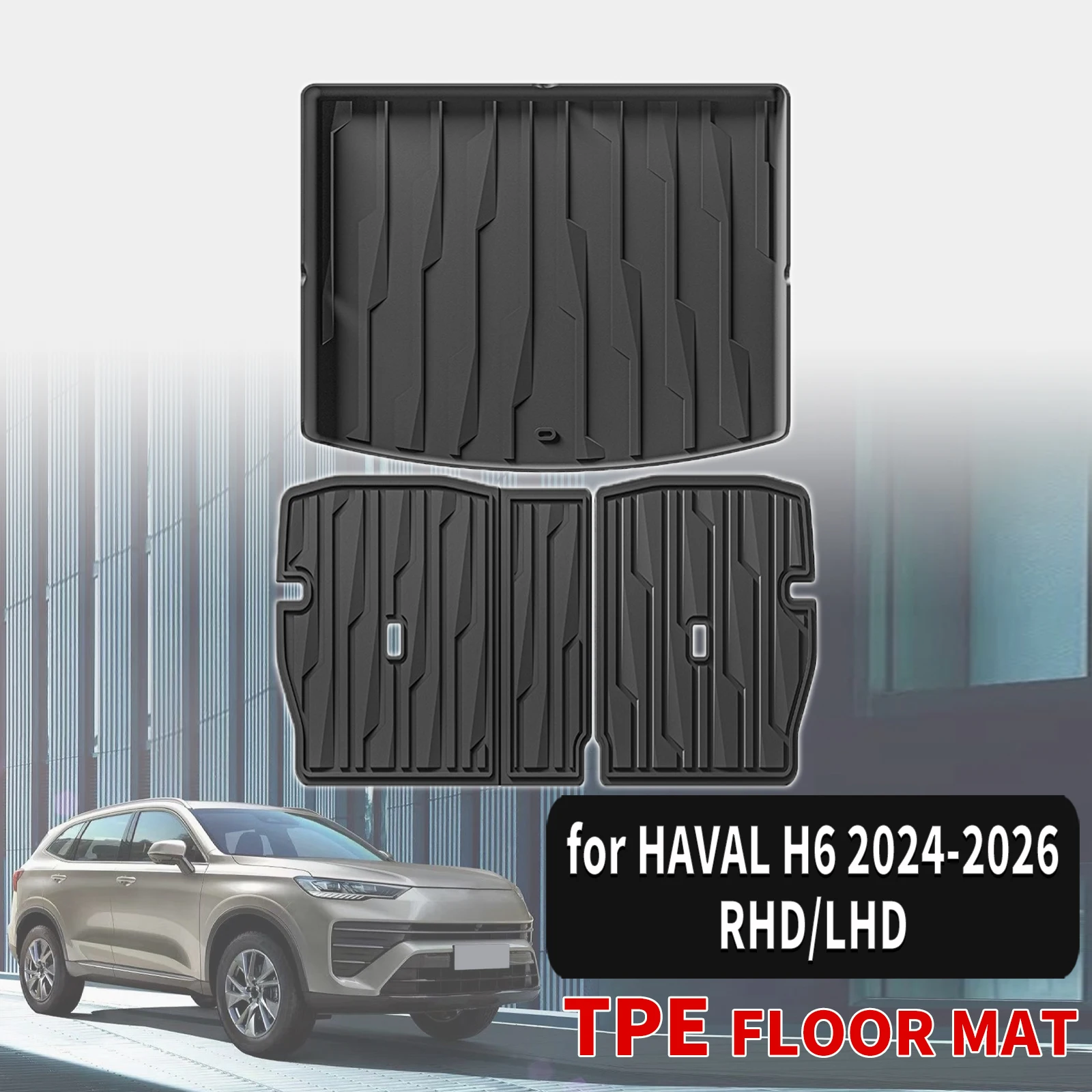 

for HAVAL H6 2024 2025 2026 RHD LHD Luxury Eco-Friendly TPE Trunk Pad Odorless Non-Toxic Custom Fit Car Accessories