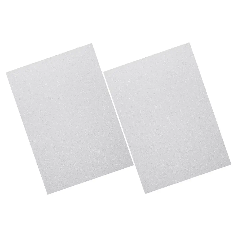 

2pcs Glitter Cardstock Square Handmade Paper for Origami Crafts Non Flaking Grey Decorative Projects Scrapbook Cards