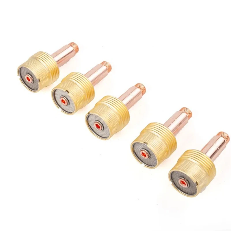 2/5Pcs 1.6/2.4/3.2/4.0mm Large Gas Lens Collet Body 45V116 45V64 995795 45V63 for TIG WP17/18/26 Welding Torch Kit NEW