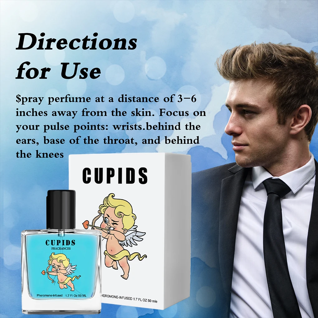 Cupids Unique Parfume For Men Captivating And Bold Aroma Exquisite Original Perfume Men second generation 50ml