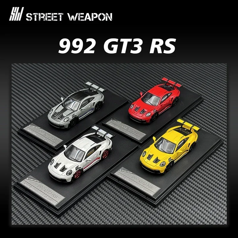 

Street Weapon 1:64 992 GT3RS Diecast Car Model Collection Miniature Toys