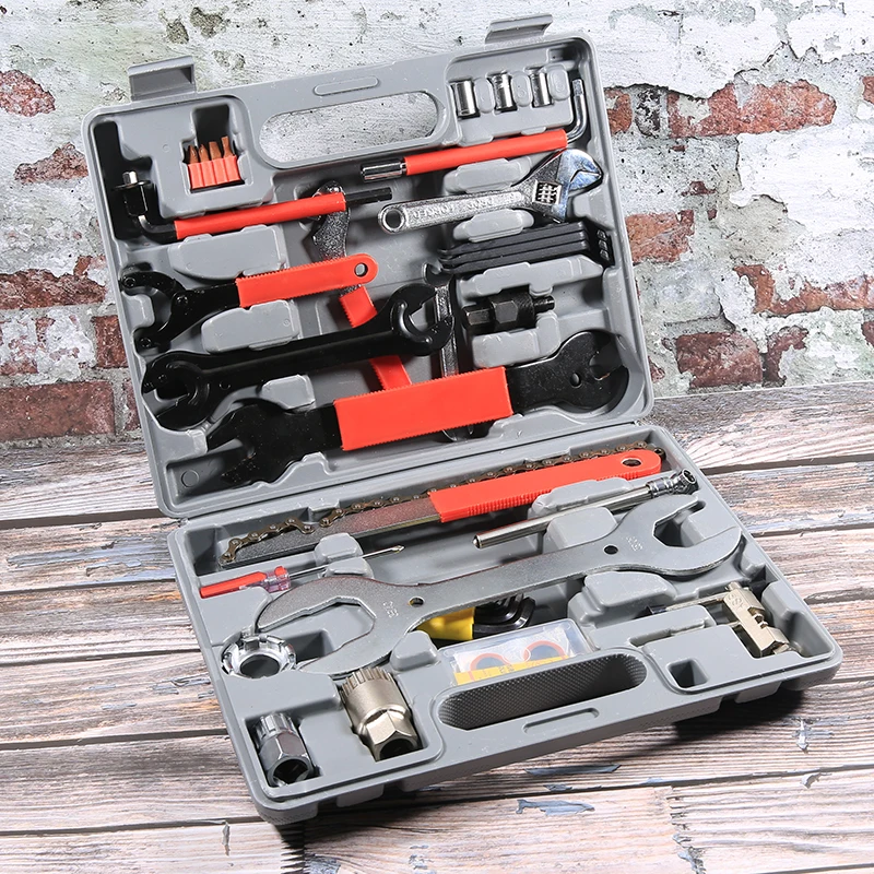 Bicycle Repair Kit Super Equipment Tool Box 44pcs / Box Repair Tool Mountain Bike Equipment Bicycle Tool Set