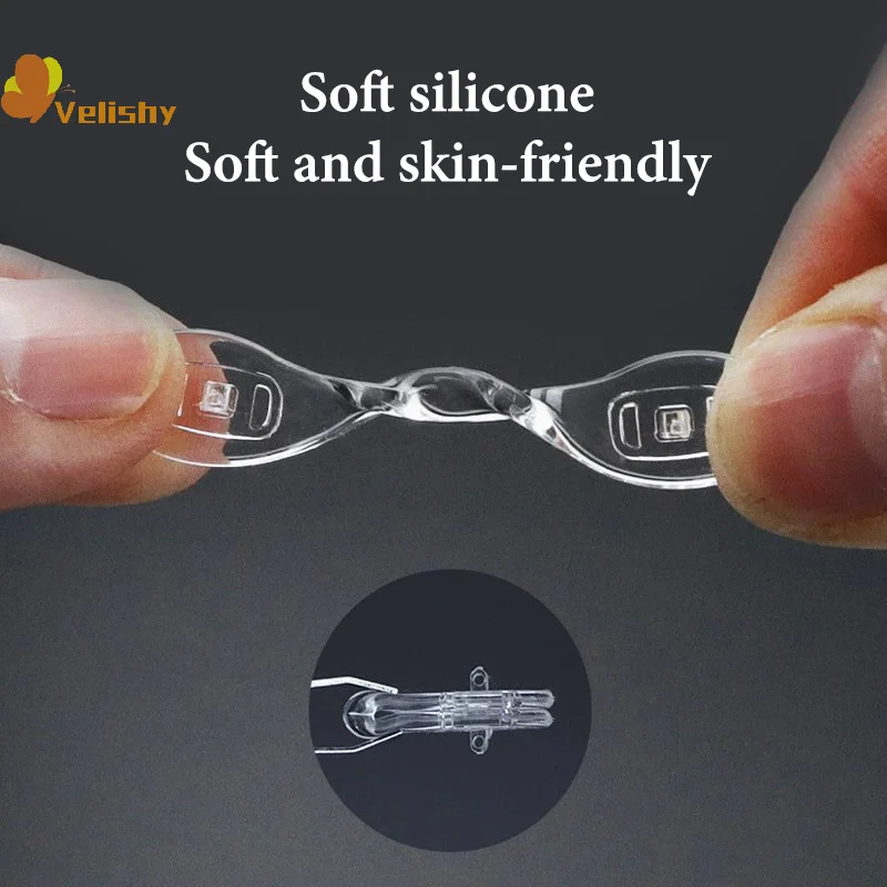 4 قطعة منصات أنف للنظارة من السيليكون غير قابلة للانزلاق على شكل حرف U-مجموعات إصلاح للنظارات ملحقات مريحة وناعمة وقابلة للتنفس للنظارات #3