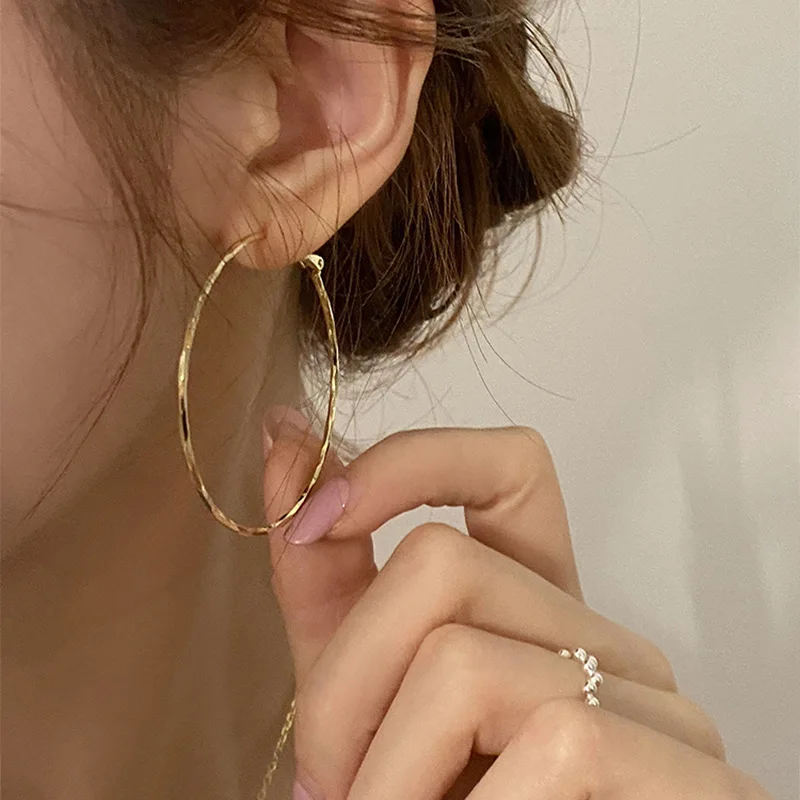 

Cold wind ring Geometric temperament High sense Fashion large earrings Women's jewelry