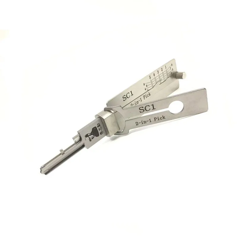 New Arrival Ganzua LISHI SC1 2 in 1 ock Pick for Open ock Door House Key Opener ockpick Set ocksmith Quick Tool