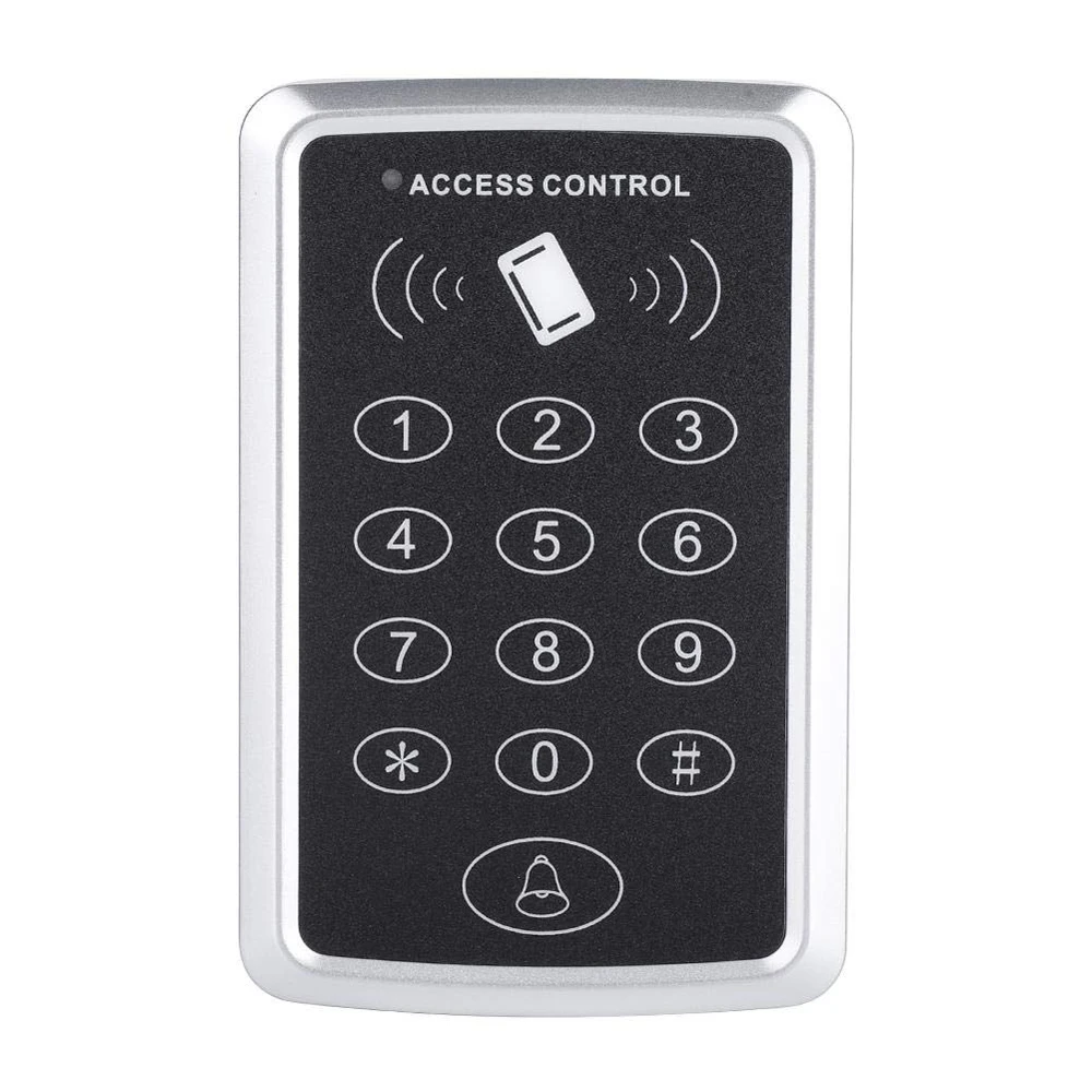 125Khz Door Access Control Kits RFID Keypad + 5A Power Supply + 180KG Electric Magnetic Strike Mortise Door Locks for Home Safe