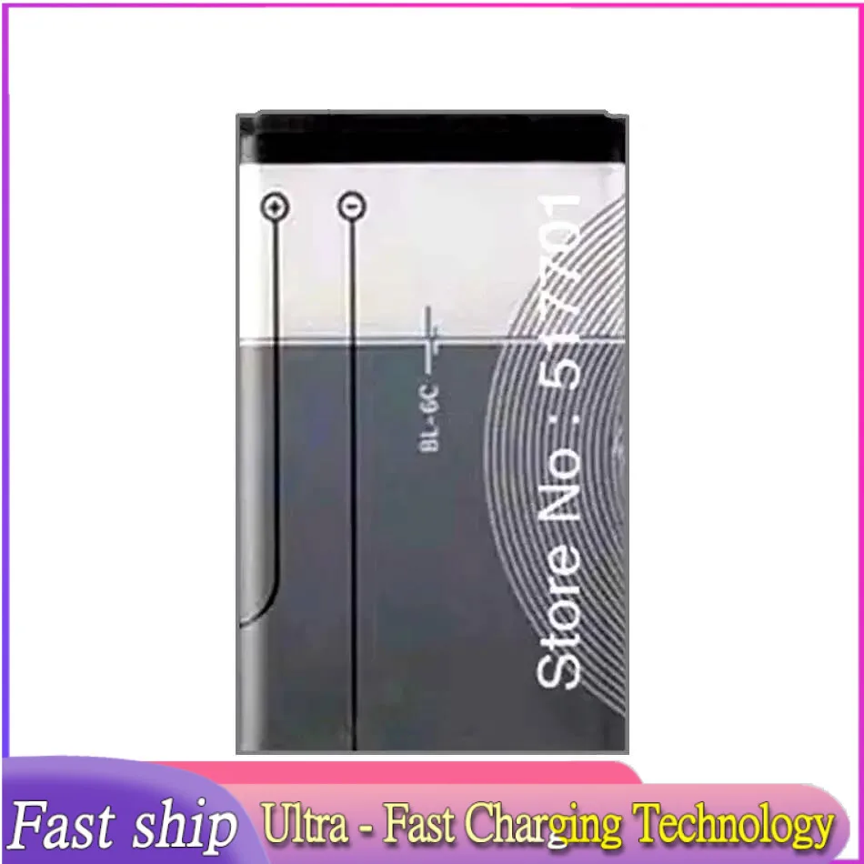 

Mobile Phone Battery BL-6C 1100mAh For Nokia QDA+ 2110 2116 2125 2855 2865 6015i 6016i 6019i 6152 6152 6275 E70 6255