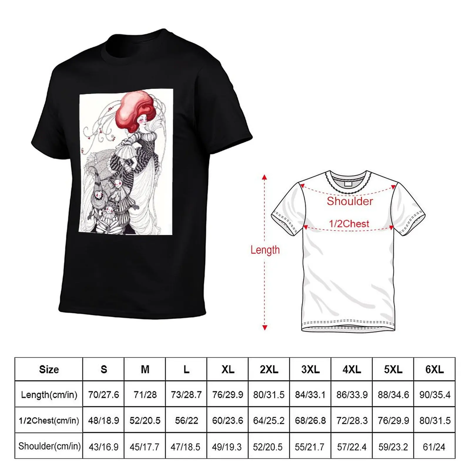 Mother Ginger and her Pulchinelles T-Shirt oversized graphic tee heavyweights men clothes