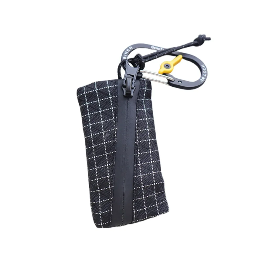 

Portable Ultralight 5.8g Trail Coin Pouch Zipper D-Ring Mini Coin Pouch EDC Holder Mini Size Gridstop Coin Pouch Hiking Camping