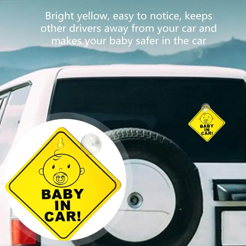 Residue-free Car Baby Sticker Car Baby Sticker Weatherproof Baby Warning Stickers Easy Install Residue-free Removal for Cars