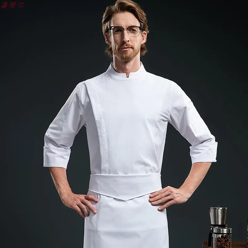 Cake Shop Restaurant occidental Steakhouse cuisine travail uniforme à manches longues restauration Hot Pot Restaurant hôtel automne Chef uniforme f