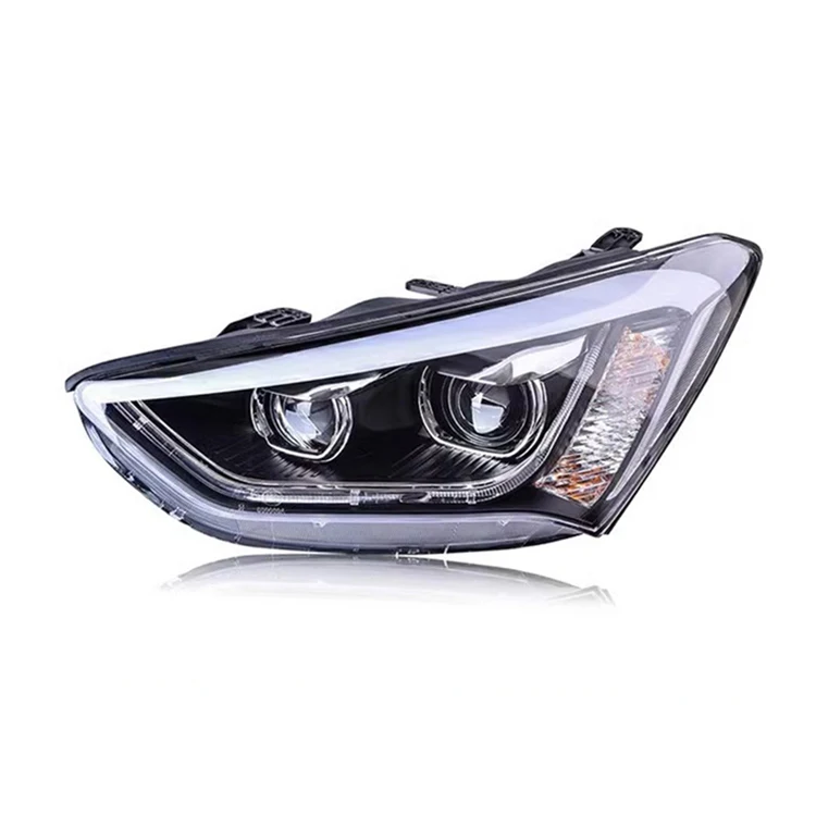 

Drl Automotive Accessory Car Lights Headlight Projector Lens 2013-2016 Santa Fe Signal Head Lamp LED Headlights For Hyundai IX45