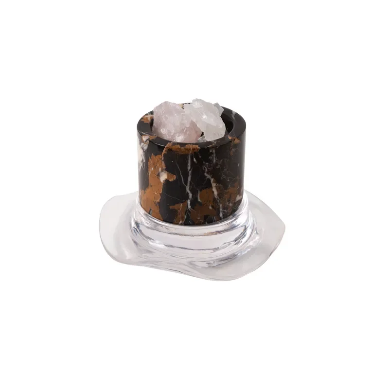 Green Resin Marble Aroma Diffuser Home Decor Aromatherapy Stone Ornament for Living Room Bedroom Interior Design Gift Natural