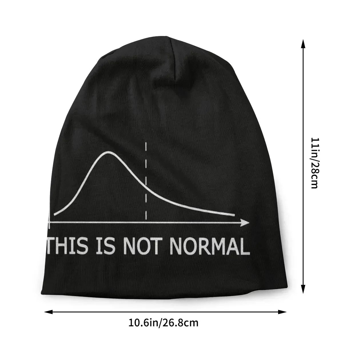 Math Skullies Beanies Hats Autumn Winter Outdoor Statistics Distribution Resist Pun Caps Adult Head Wrap Bonnet Knitting Hats