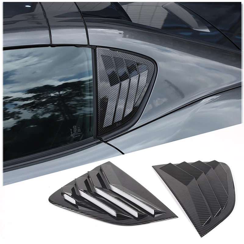 

ABS Carbon Fiber For Mazda MX5 MX-5 ND 2016-2025+Car rear triangle blinds decoration sticker car exterior protection accessories